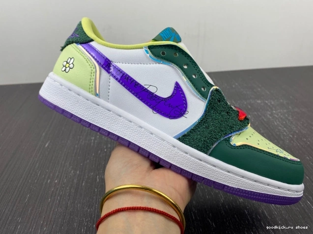 Rep FD9665-351 Retro Jordan 1 Low Doernbecher (2023) OG 0708